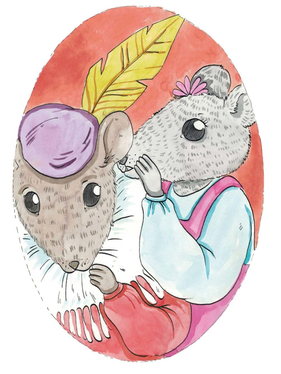 Two mice talking